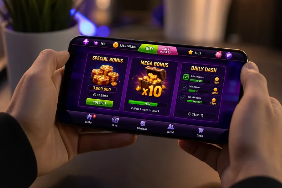 Slotomania daily bonuses and free rewards